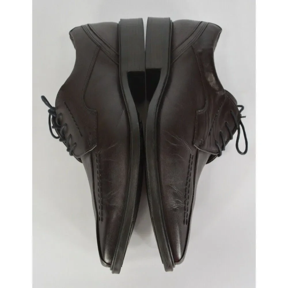 Belvedere Dumbarton Men's Size 11.5 Brown Leather Bike Toe Oxfords